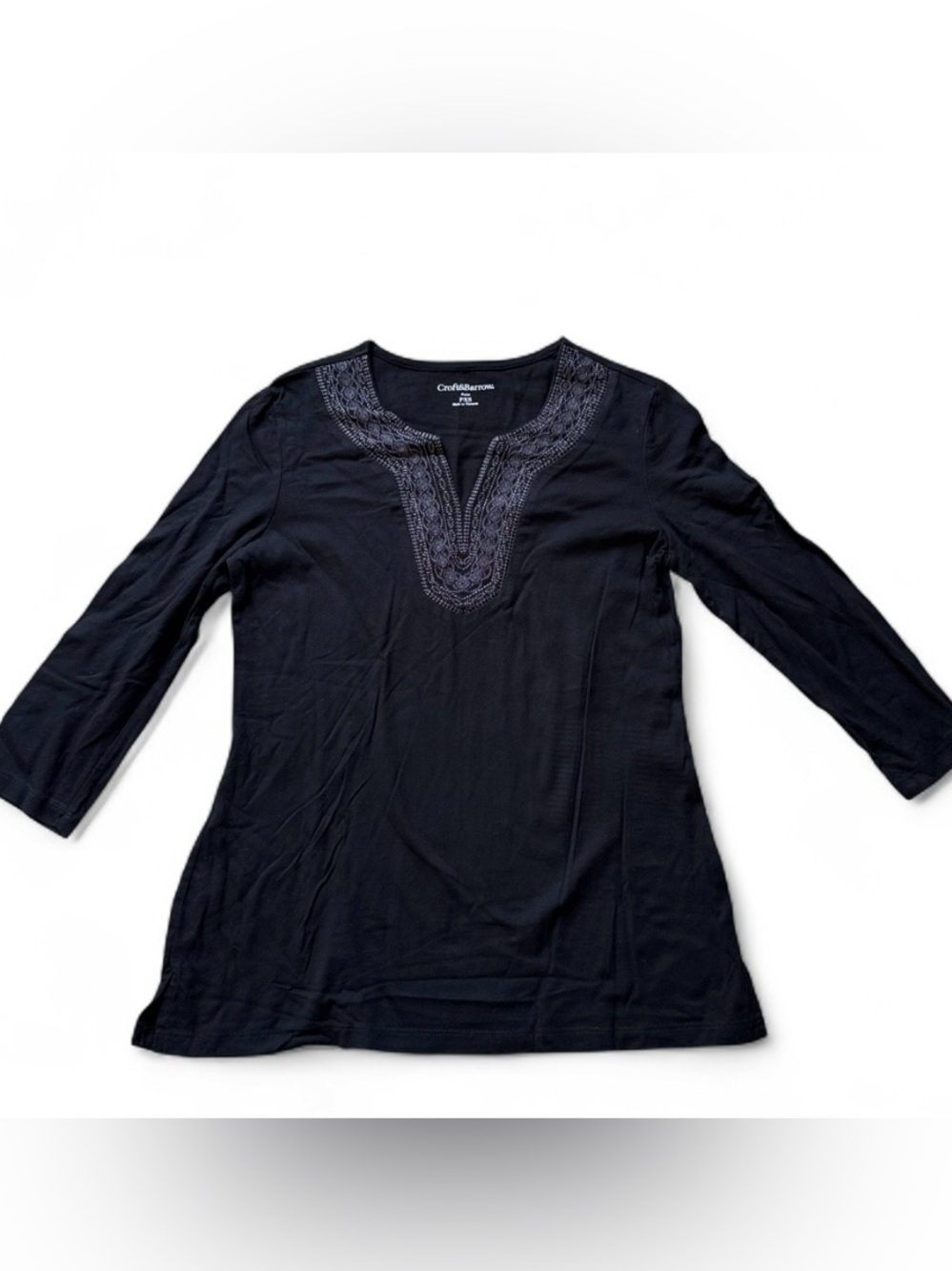 Y2K embroidered top